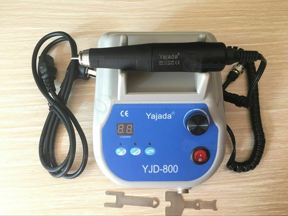 Yajiada YJD-800 Micromotor pulidor dental sin escobillas con pieza de mano de 50000RPM